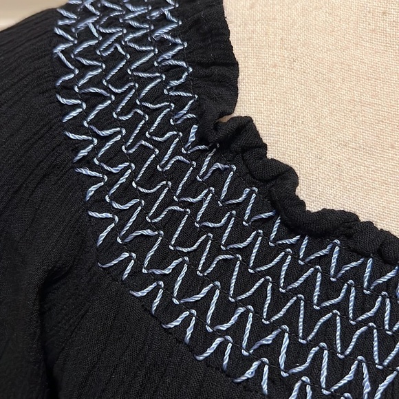 37. Willow & Clay Black Embroidered Dress - Picture 2 of 16